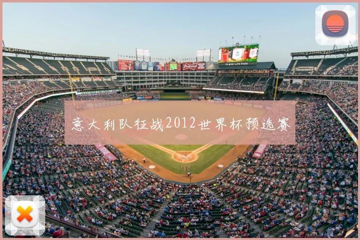 意大利队征战2012世界杯预选赛