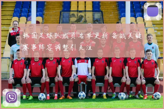 韩国足球队成员名单更新 备战关键赛事阵容调整引关注